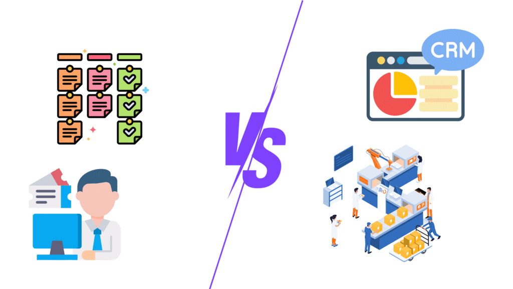 management visuel vs crm