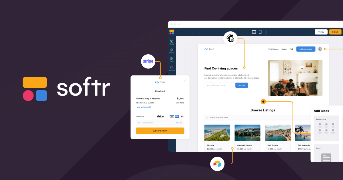 Softr interface